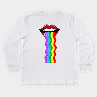 Big Lips Kids Long Sleeve T-Shirt